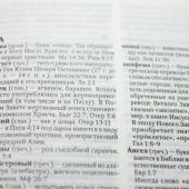Библия каноническая 037 Тi (кож. пер, зол. обрез, краевой указатель, карм. формат)